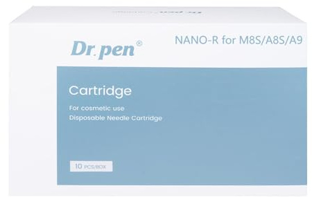 10 stycken Nano Round dr pen Ultima M8S patroner, utvecklade för mikronålspenna dr pen Ultima M8S A8S A9, används för fina linjer, reducerade porer och daglig vård
