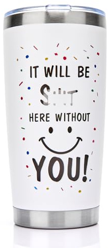 GOENMOOL Leaving Gifts for Colleagues Women Men, New Job Gift Coworkers Leaving Gifts, Funny 20oz Travel Mugs for Colleagues, Good Luck Work Colleague Retirement Presents