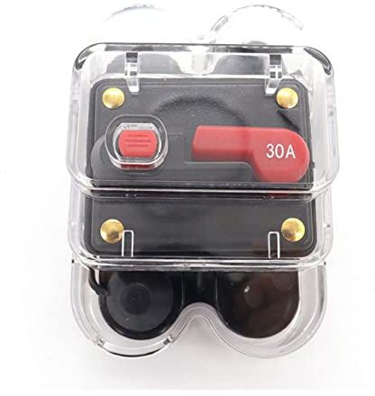ZBJGBUIA Disjoncteur étanche IP68 12V 24V DC for système Solaire Domestique, fusible à réinitialiser, onduleur 60A 80A 100A 150A 200A 250A 300A avec Couvercle(150A)
