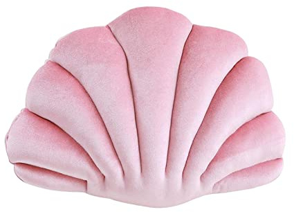 XzhixiangKing Cuscini 3D a forma di conchiglia, multifunzionali, per divano, letto, casa, ufficio, decorazione (rosa)