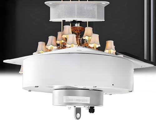 ZMJGLL Chandelier Lifter Motorized Villas Heavy Duty Pendant Lamps Lifter Electric Chandelier Hoist Lift Systems w/Remote Control and Wall Switch (40KG)