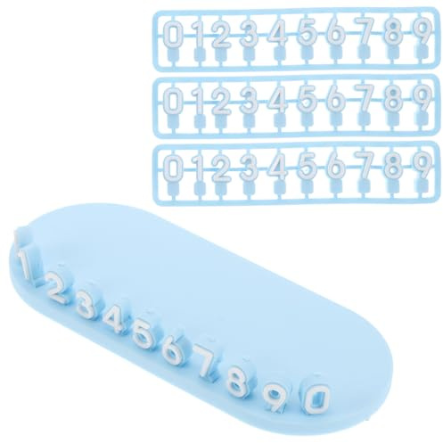Happyyami Temporary Parking Number Holder Silicone Car Dashboard Creative Design Car Interior Decoration Portable Stop Signs Vehicle Temporary Parking