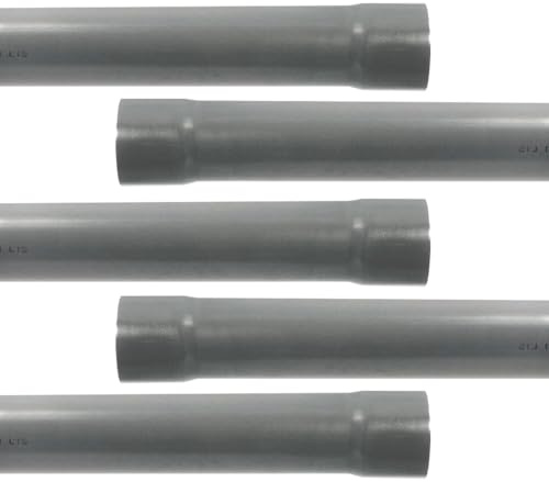 Arcanaute - Tube PVC - 5 Tubes PVC évacuation NF-Me prémanchonné - diamètre 100 mm - 4 mètres - ép. 3,0 mm -