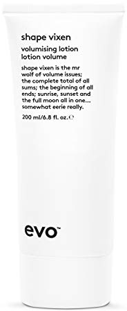 Evo Shape Vixen Volumising Hair Lotion for Fine Hair - Blow Dry Styling & Lightweight Volume Hair Cream - 200 mL
