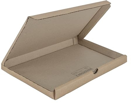 IMBALLAGGI 2000 - Scatole Trasloco Fustellate Piatte, 50 Pz 25x16x2, Scatole Cartone Resistenti Doppio Strato, Scatoloni Imballaggio Spedizioni Preformati, Cartoni per Traslochi Porta Oggetti Larghi