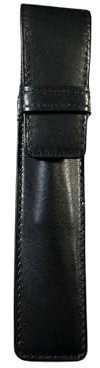 Stifteetui, Leder, 16 cm M Schwarz