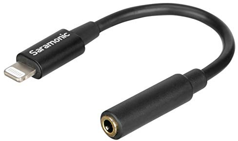 Saramonic Câble Adaptateur connecteur Lightning vers Prise Jack TRRS Femelle 3,5 mm 7,6 cm (SR-C2002)