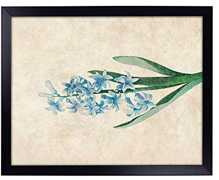 Lap Tray with Cushion | Dutch Hyacinth Flowers by Pierre-Joseph Redoute | Padded Bean Bag Cushion | For Eating, Working, Crafting, Laptop | Portable Table Desk