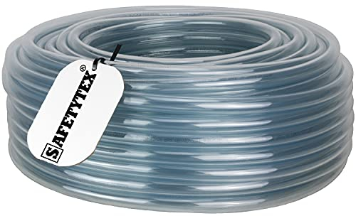 Safetytex PVC Schlauch glasklar - Abriebfest & Alterungsbeständig - Luftschlauch Hochflexibel - Aquariumschlauch Transparent - Innen-Ø x Außen-Ø 25/31 mm