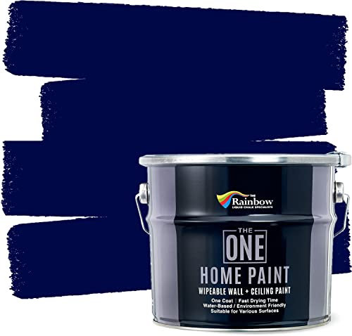 THE ONE Home Paint 2.5 Litres Water-based Wipeable Wall and Ceiling Paint (Navy)