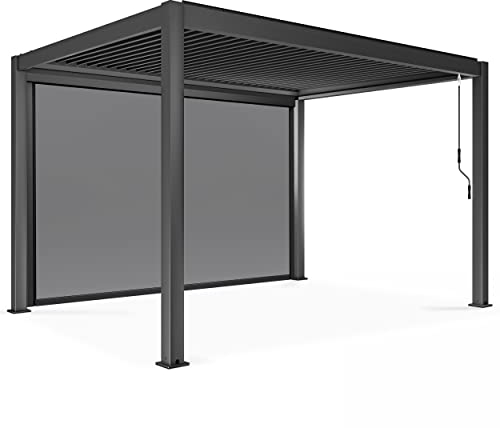 Pergola bioklimatischer, freistehend, 3x4m, mit 1 Sonnenschutz
