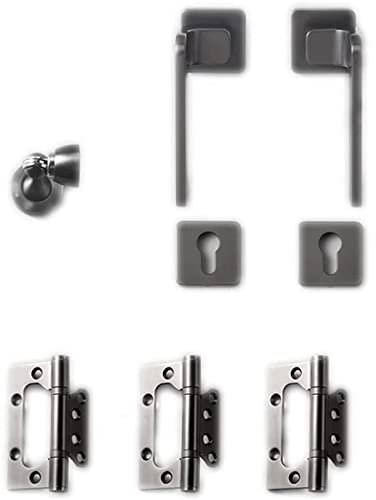 OLOTU Türklinken Mute Magnetisches Türschloss, ergonomischer Türgriff mit Schlüssel für Schlafzimmer oder Badezimmer, langlebiger Türknauf aus reinem Kupfer Schlösser
