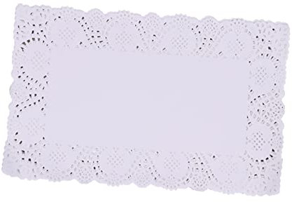 140st Tischdecke Spitzendeckchen Aus Papier Kuchen Papierauflage Papierdeckchen Kuchendeckchen Kuchenunterlage Gebraten Weiß Pad-papier