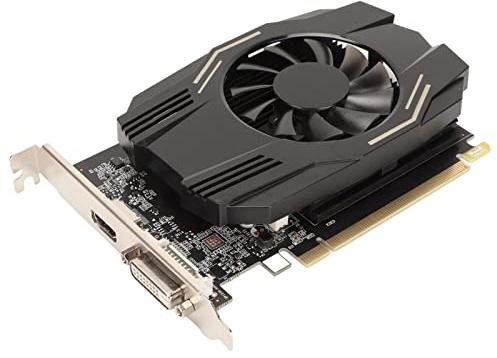VBESTLIFE Tarjeta Gráfica GT1030 de 4 GB, GDRR4, 64 bits, 4X PCI Express 3.0, 1152/4200 MHz, Tarjeta de Vídeo para Juegos de PC de Sobremesa con HDMI, Interfaz DVI