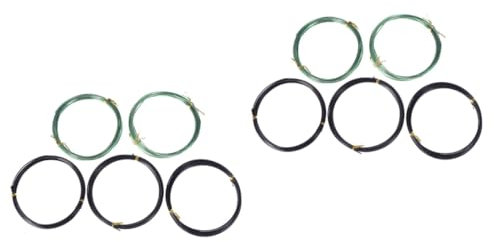 VANZACK 10 Rollos alambre de color aluminio recocido alambre para hacer joyas alambre de colores para manualidades alambre de aluminio bicicleta hilo de color