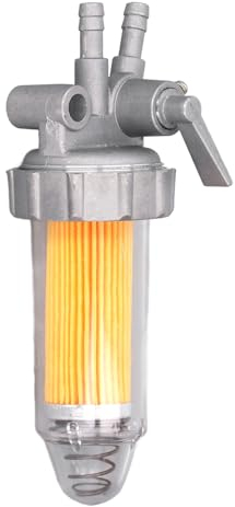 Yuecoom Kraftstoff-Wasserabscheider, Effizienter ABS-Benzin-Kraftstofffilter Mit Schalter Für Luftgekühlten Generator 170F 178F 186F