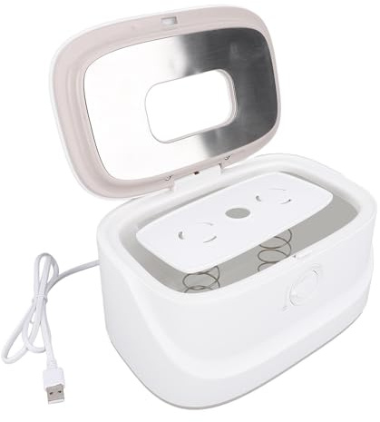 Feuchttuchwärmer, Innovatives Federdesign, 3 Stufen, Temperaturverstellbar, PP-Material, Feuchttuchwärmer, Spender mit Nachtlicht für Zuhause