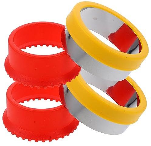 Cabilock 2 Piezas molde de sándwich galletas cortador de bollos cortador de cuchillo pan cuchillo de pan molde de pan herramienta de corte casera cortador de sándwich Acero inoxidable