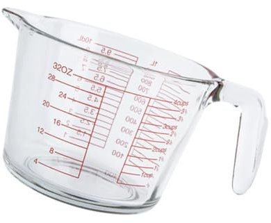 HOLIDYOYO Tasse à Mesurer Verre Tasse Résistante Chaleur Avec Graduation De Cuisson