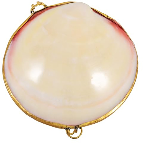 MAGICLULU Schmuckschatulle, Natürliche Muschel Schmuckdose für Damen | Geschenkbox Ringhalter Schmuck für Schmuck, Handgefertigtes Schmuckkästchen Vintage Schmuckaufbewahrung, für Wohnaccessoires
