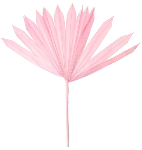 UTHCLO Composizione Floreale Foglie di Palma Essiccate Decorative Rosa, Materiale per Decorazioni Fai da Te per Matrimoni e Feste, Ornamento Naturale per Arredamento Casa e Pareti