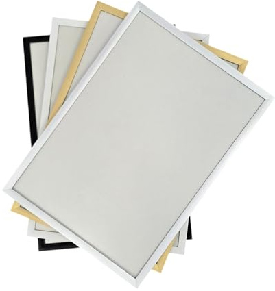 AVLL Aluminium Bilderrahmen, Clip-System, Moderner Fotorahmen, HDF Rückwand, Für Fotos & Poster (Schwarz, 70x100 cm)