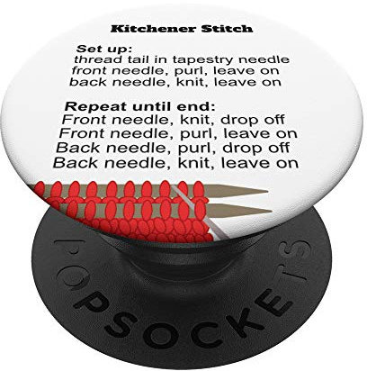 Kitchener Stitch Knitting Seam Instructions PopSockets Grip and Stand for Phones and Tablets