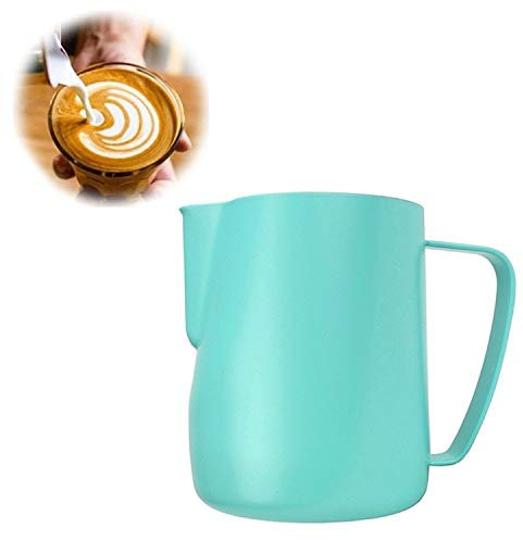 Strumenti coffe Bricco del latte 0.3-0.6L acciaio inossidabile che schiuma lanciatore del fiore di tiro della tazza di caffè latte Frother Latte Art Latte Schiuma strumento Coffeware, Capacità: 350ml