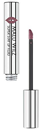 Malu Wilz Super Stay Lip Fluid Nr.1 Purple Nude 3ml - Farbintensiver, flüssiger Lippenstift Lila mit mattem Finish für bezaubernde Lippen, Leichte Textur