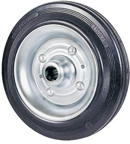 Ruote piroettanti industriali rotelle Piene Girevoli con Piastra per Carrelli Banchi da Lavoro Mobili (Ruota Sciolta, 80 mm)