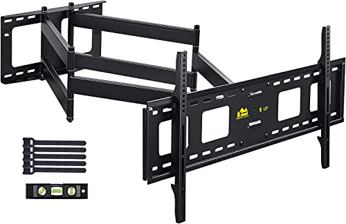 FORGING MOUNT, Staffa per TV, montaggio a parete, 1090 mm, doppio braccio articolato, movimento completo, inclinabile, girevole, per TV piatti e curvi da 42” a 95”, max. 75 kg, VESA 800 x 400 mm