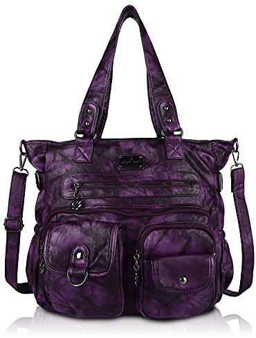 Angel Kiss Große Geldbörsen für Damen, weiches PU-Leder, Hobo-Tasche für Damen, Schultertaschen
