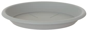 Artevasi Kunststoff Untersetzer, rund, für Blumentopf, 30 cm, Hellgrau