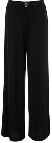 EMPORIO ARMANI Woman Lurex out of Water - Pantalón de Playa, Color Negro, Talla L, Lurex Negro, L