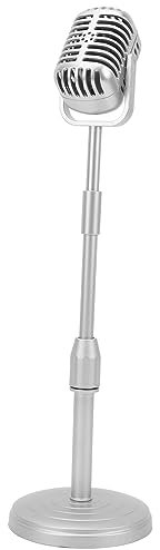 Modello di Microfono Vintage, Modello di Microfono Vintage Finto Realistico Sollevabile Microfono di Scena Antico per Decorazioni da Tavolo per Giochi di Ruolo per Feste, per