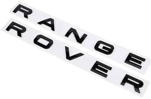 NIRBO Emblema de la Cubierta del capó del capó del Coche de la Letra 3D, Letras Autoadhesivas del Coche Cabeza Delantera cromada, para Land Rover Range Rover Velar Sport Discovery 2 3 4 Defender