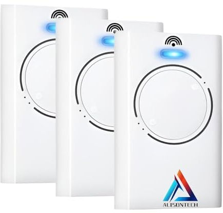 Alisontech 3 x XT2 868 SLH LR Handheld Transmitter 868MHz 2-Channel White Remote Control for Gate Operators and Garage Door 3 Year Warranty