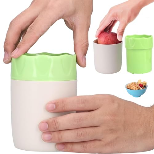 HSLXBY Rallador para frutas, rallador de mano giratorio, rallador para frutas, rallador para manzanas de plástico, rallador manual de plástico, para cortar frutas, zanahorias y otras frutas y verduras