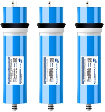 Aevmsor Umkehrosmose-Membranelement, RO-Membran-Umkehrosmose Wasserfilter 50/75/100/200/300/400/600 GPD Austausch Osmose-Wasser, Universell Kompatibel Umkehrosmose RO Membran Ersatz-3Pcs