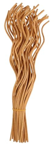 PATIKIL 28CM/11Inch Rattan Reed Diffuser Sticks, 50 Pcs Rattan Wavy Refill Sticks Aroma Fragrance Replacement for Home Hotel Office Party Wedding, Brown