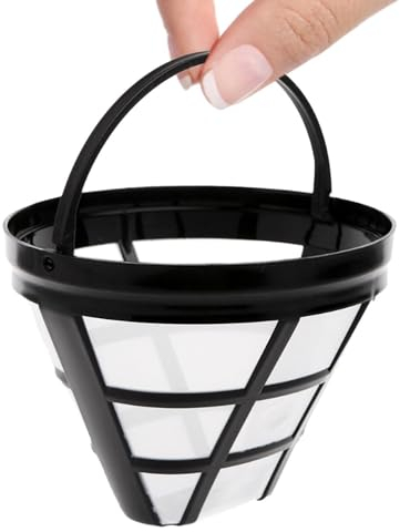 Filtre À Café Réutilisable,Taille 4 Filtre Café Permanent, Filtres À Café De Style Cône Va Au Lave-vaisselle, Filtre Permanent Pour 8 À 12 Tasses Pour Cuisine Bureau Café