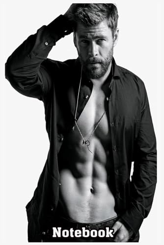 Chris Hemsworth Notebook: Wide Ruled Lined Paper Writing (110 Pages 6 x 9 Inches) Composition Writing