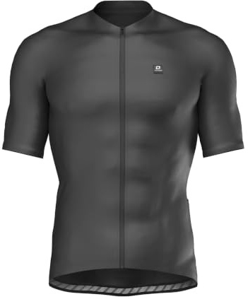 LAMEDA Herren Radtrikot Kurzarm Atmungsaktiv Schnell Trocknend mit 3 Rückentaschen – Rennrad MTB Trikot Sommer