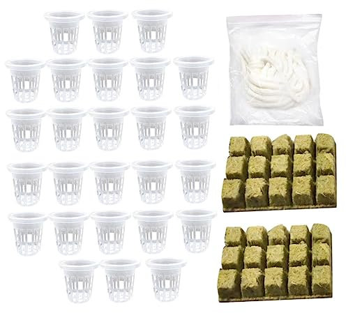 FUNOMOCYA Set di Zolle per Substrato Senza Zolle Idroponiche A Cubo per Coltivazione Senza Adatte per Interni E Piantine in Vaso