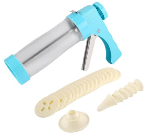 OKUMEYR Cookie Maker Set Discs Piping Tips Baking Decorations Kit for DIY Biscuit Cake Decorating