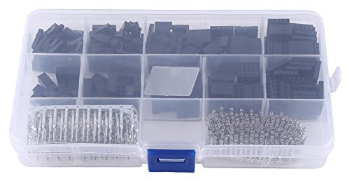 Baxnore 610PCS Connector Kit, Plastic Female Terminal, Breadboard Jumper Wires, Electronics Prototyping, Wire Crimping Kit for Household Appliances