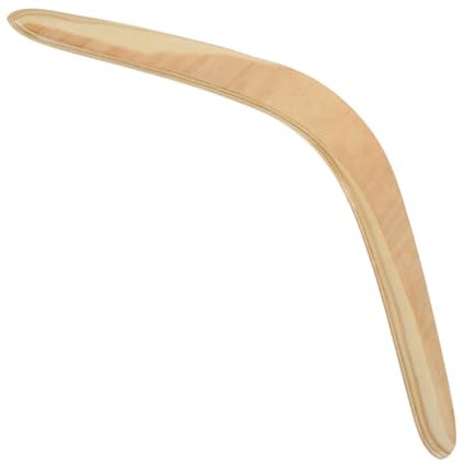 BESPORTBLE 1 Stück Handgefertigter Holz-Bumerang FüR Kinder Und Erwachsene, Umweltfreundliches V-Form Wurfspielzeug FüR Outdoor-Spaß Und PräZise RüCkkehr