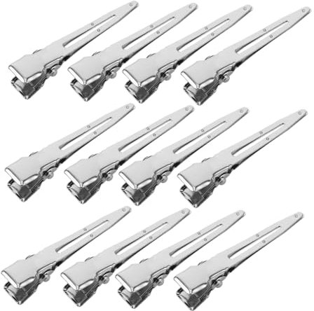 Ipetboom Fermagli Per Chioma a Becco D’anatra in Metallo, Confezione Da 70 Pezzi, Clip Piccole in Acciaio Inox Per Styling Professionale e Uso Domestico, Per Acconciature Precise e Viaggi