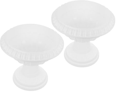 FONDOTIN Confezione Da 2 Vasi in Plastica Per Piante Da Vasi Per Pothos Verdi Facili Da Pulire Materiale Robusto Semplici Vasi Da Fiori Per E Mini Paesaggi