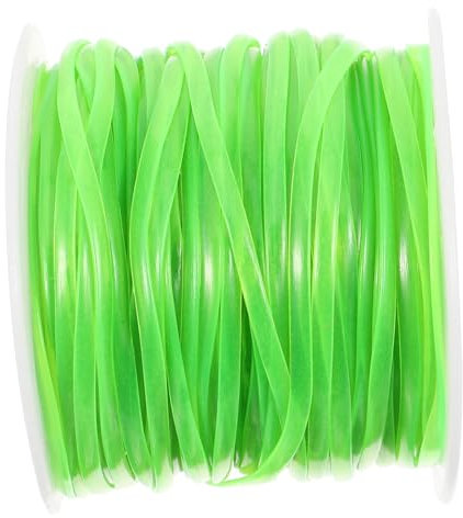 Veemoon Cuerda Que Brilla 2.3Mm Verde para 25 Metros Multifuncional Accesorios de Bricolaje Resistente al Desgaste Cuerda de Seguridad Práctica